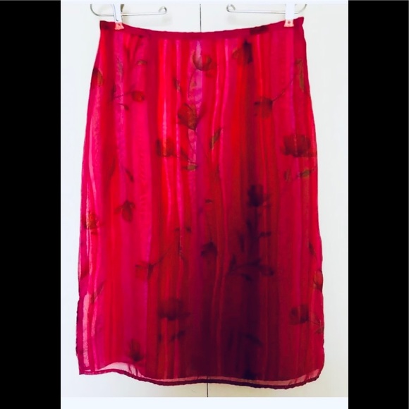 Worthington Gorgeous Skirt Sz 10 Party Floral🌿🌷🌿 Summer - Picture 1 of 11